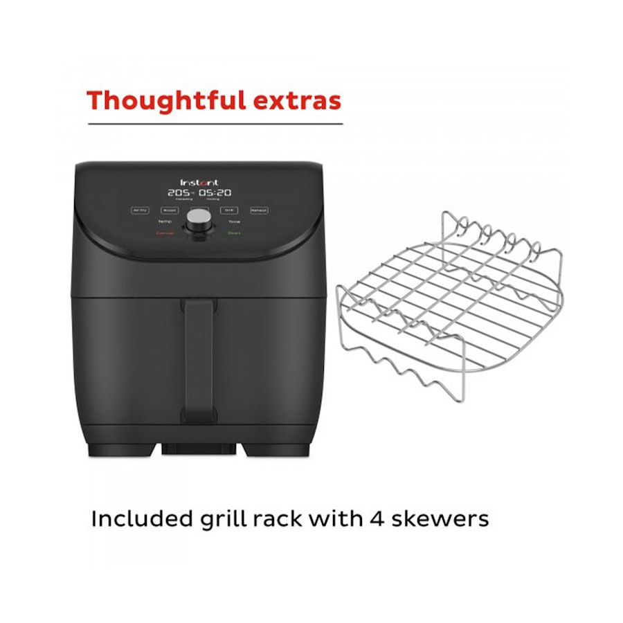 Instant Pot Vortex Slim Air Fryer 5.7L Black Black