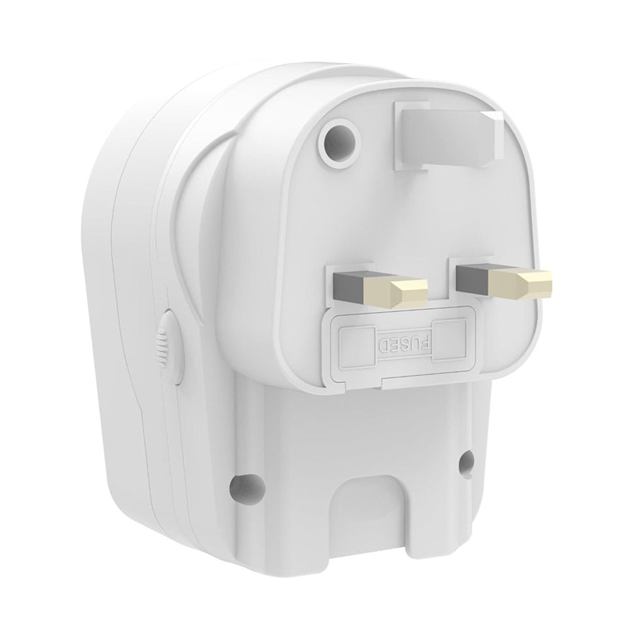 Jackson Outbound World USB-C, USB-A Travel Adaptor White White