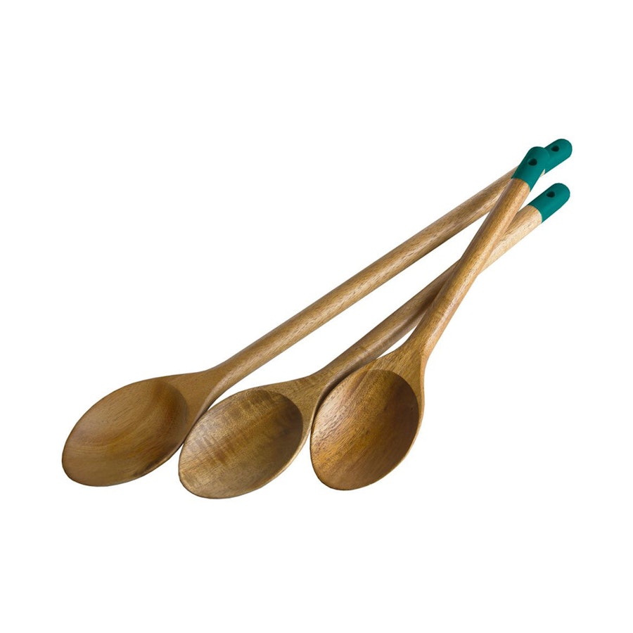 Jamie Oliver Wooden Spoons (Set of 3) Atlantic Green Atlantic Green
