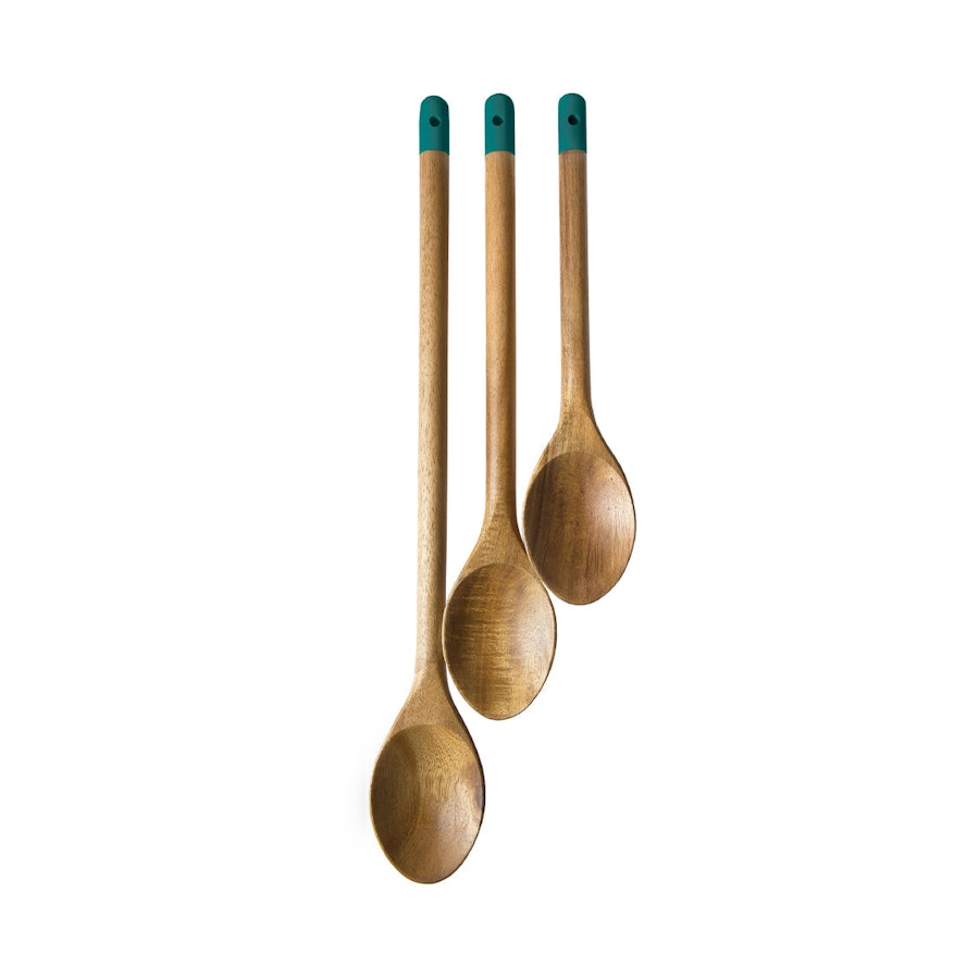 Jamie Oliver Wooden Spoons (Set of 3) Atlantic Green Atlantic Green