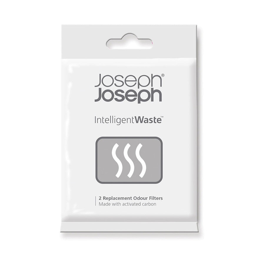 Joseph Joseph Replacement Odour Filters Pack of 2 Carbon Carbon
