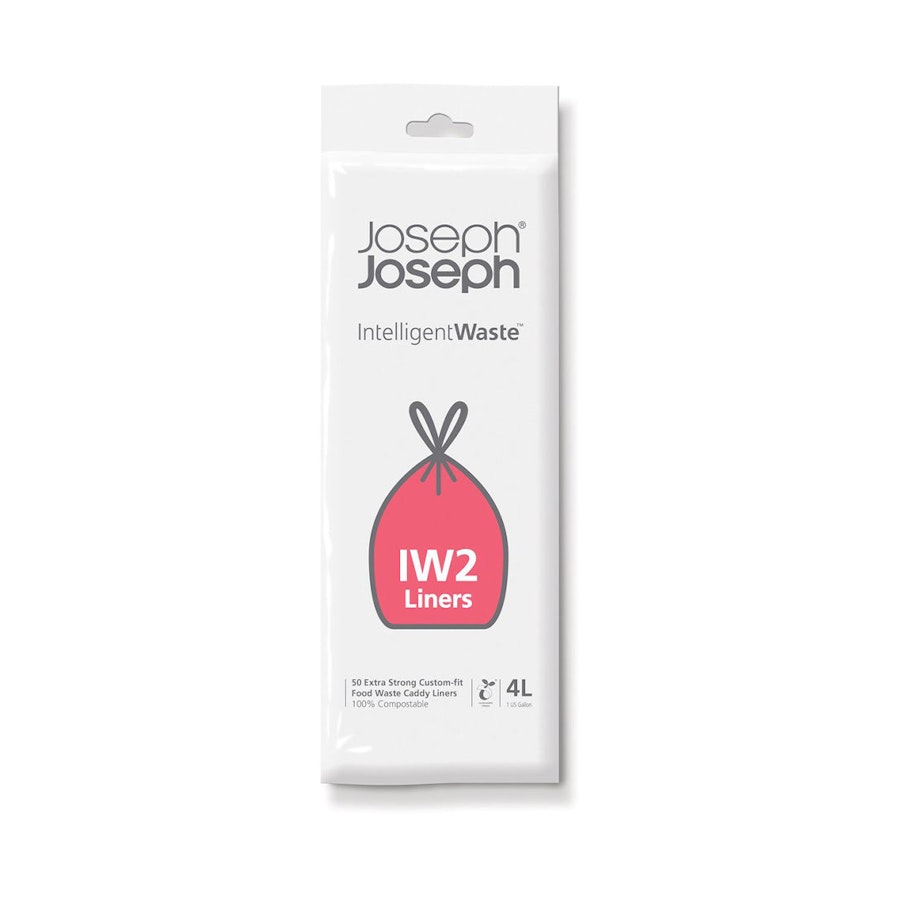 Joseph Joseph Compostable Bags (4L) Pack of 50 White White