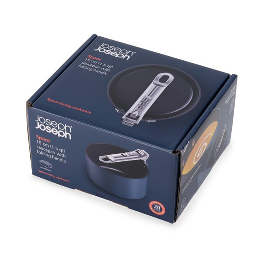 Joseph Joseph Space 15cm Non-Stick Saucepan & Lid Midnight Blue Midnight Blue