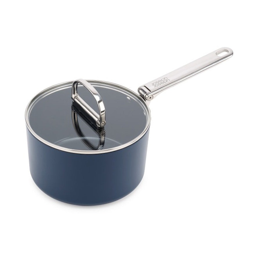 Joseph Joseph Space 19cm Non-Stick Saucepan & Lid Midnight Blue Midnight Blue