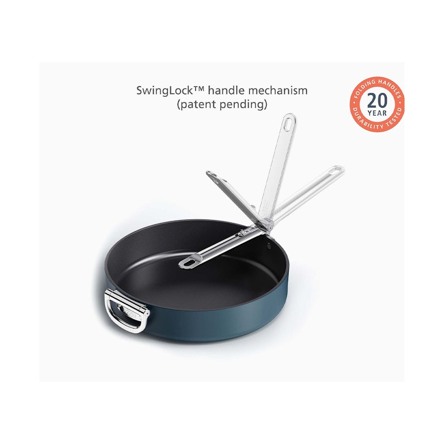 Joseph Joseph Space 19cm Non-Stick Saucepan & Lid Midnight Blue Midnight Blue