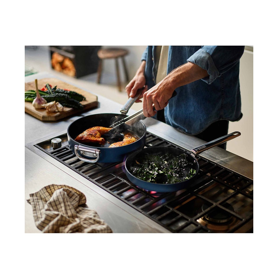 Joseph Joseph Space 19cm Non-Stick Saucepan & Lid Midnight Blue Midnight Blue