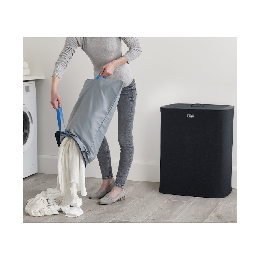 Joseph Joseph Tota 90L Laundry Separation Basket Carbon Black Carbon Black