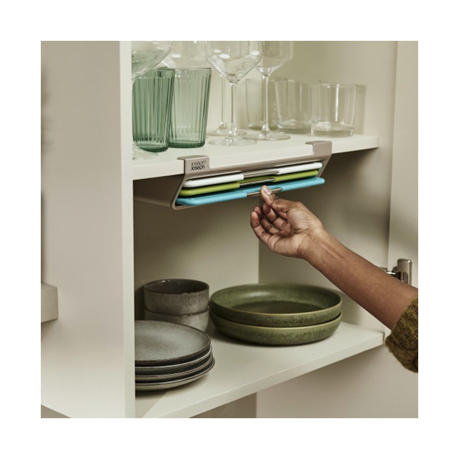 Joseph Joseph Folio Slim 3-Piece Under-Shelf Chopping Board Set Multi Coloured Multi Coloured