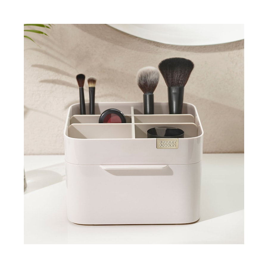 Joseph Joseph Viva Cosmetic Organiser with Drawer Cream Cream