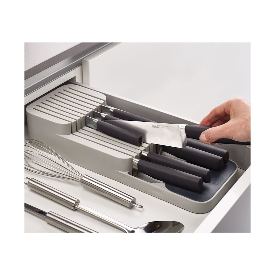 Joseph Joseph DrawerStore Compact Knife Organiser Grey Grey