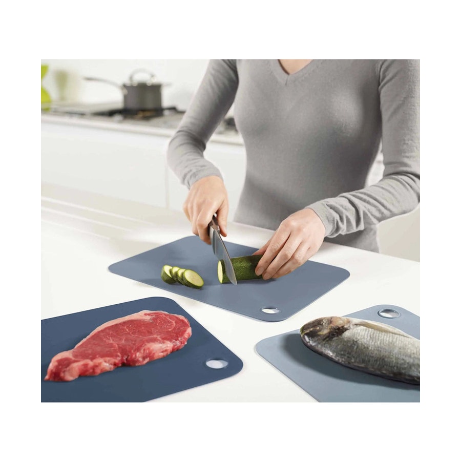 Joseph Joseph Pop 3-Piece Chopping Mat Set Sky Sky