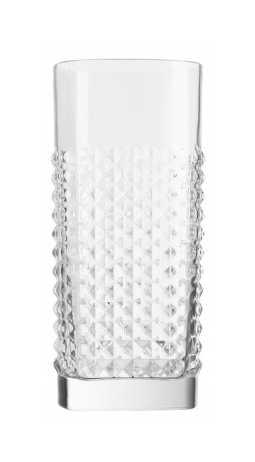 Luigi Bormioli Elixir 480mL Crystal HiBall Glass Tumbler Set of 4 Clear Clear