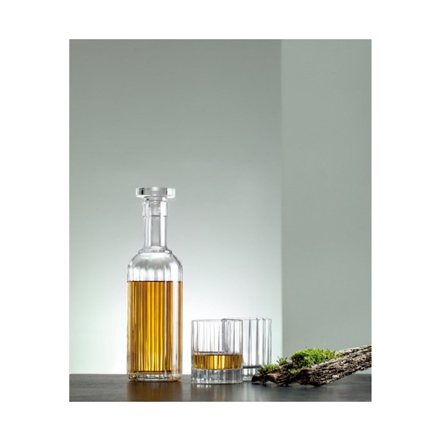 Luigi Bormioli Bach Whiskey Decanter & 4 DOF Tumbler Gift Set Clear Clear
