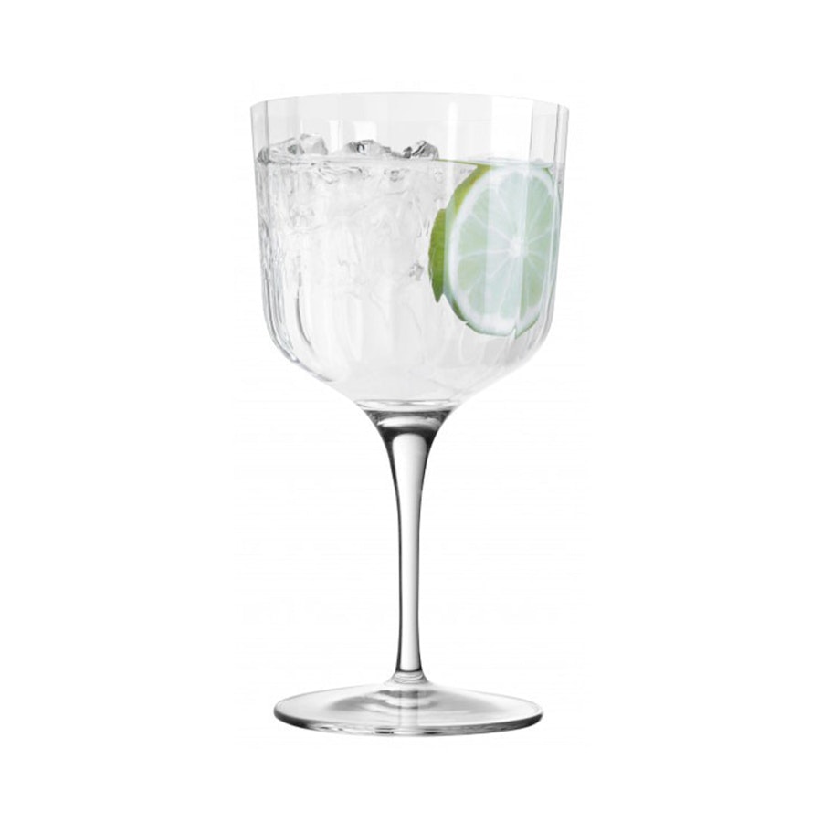 Luigi Bormioli Bach 600ml Crystal Gin Glass Gift Set of 4 Clear Clear