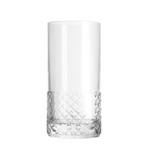 Luigi Bormioli Roma 480ml Crystal HiBall Glass Tumbler Gift Set of 4 Clear