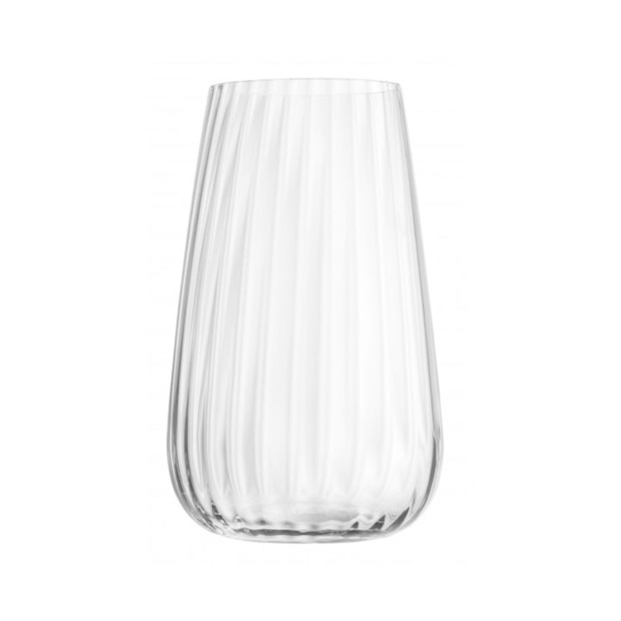 Luigi Bormioli Optica 570ml Stemless Wine Glass Gift Set of 4 Clear Clear