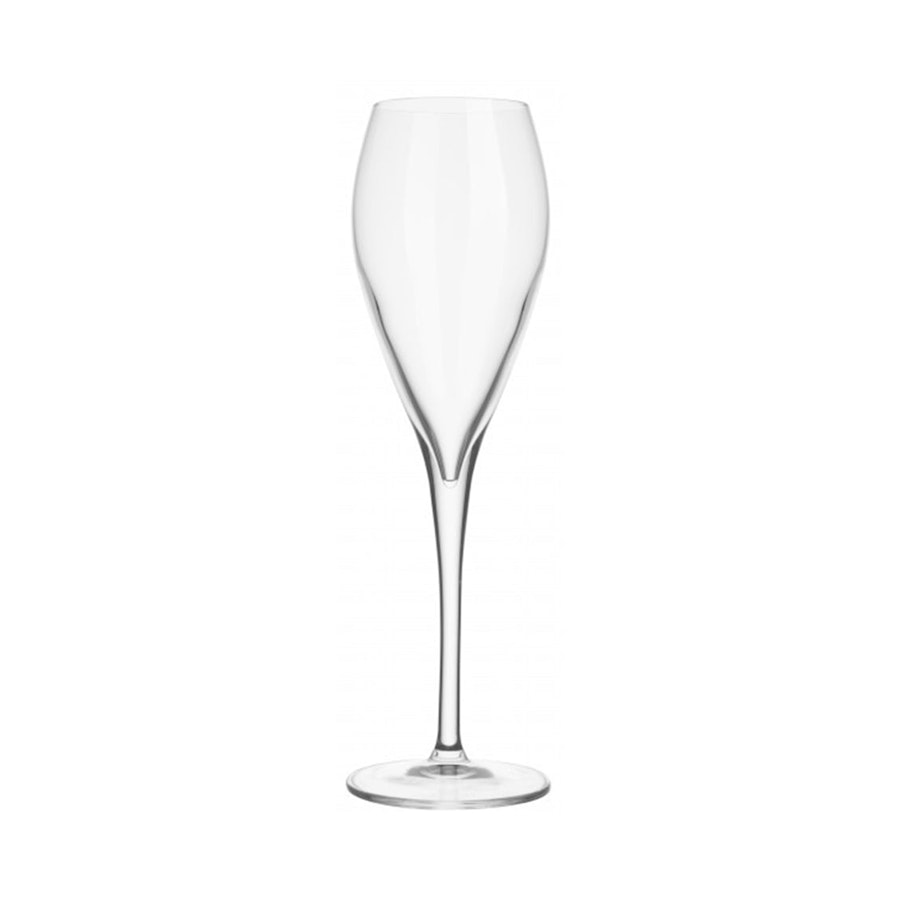Luigi Bormioli Atelier 200ml Glass Wine Flute Set of 6 Clear Clear