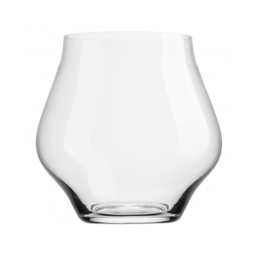 Luigi Bormioli Supremo 450ml Stemless Crystal Wine Glass Set of 6 Clear Clear