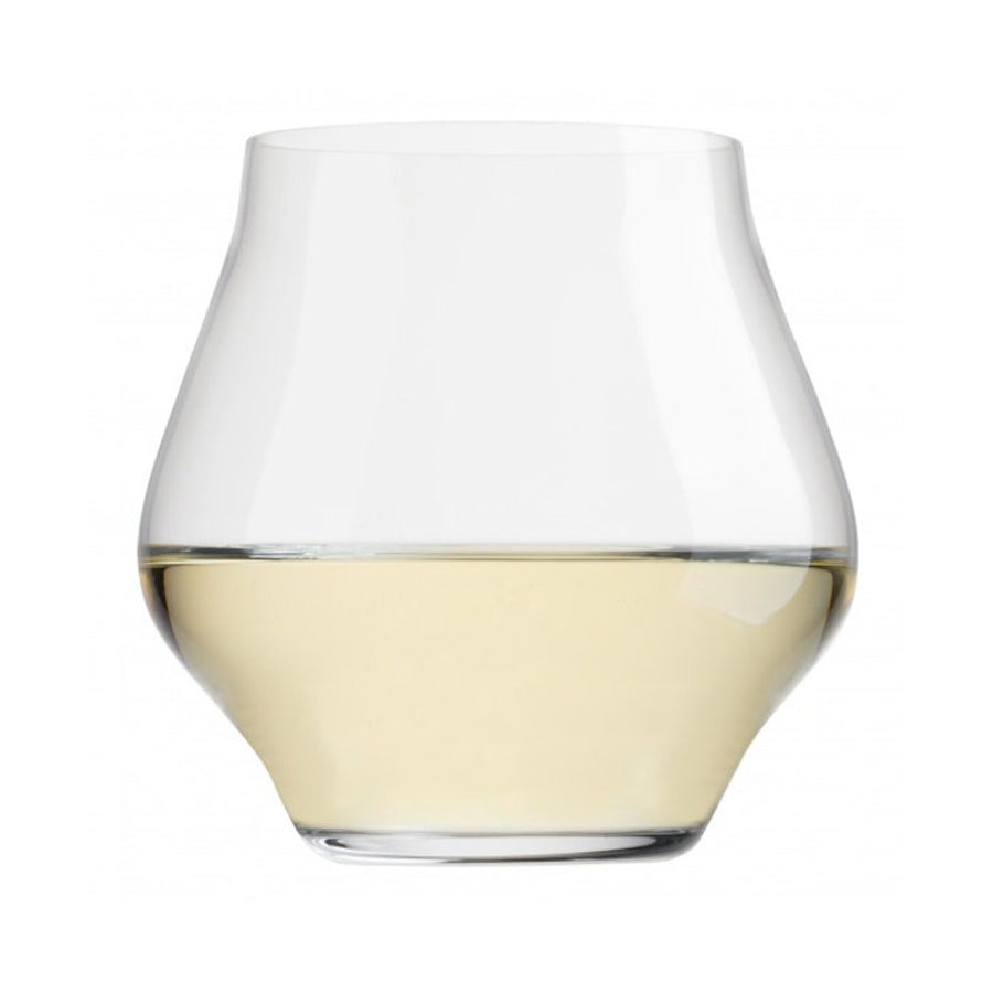 Luigi Bormioli Supremo 450ml Stemless Crystal Wine Glass Set of 6 Clear Clear