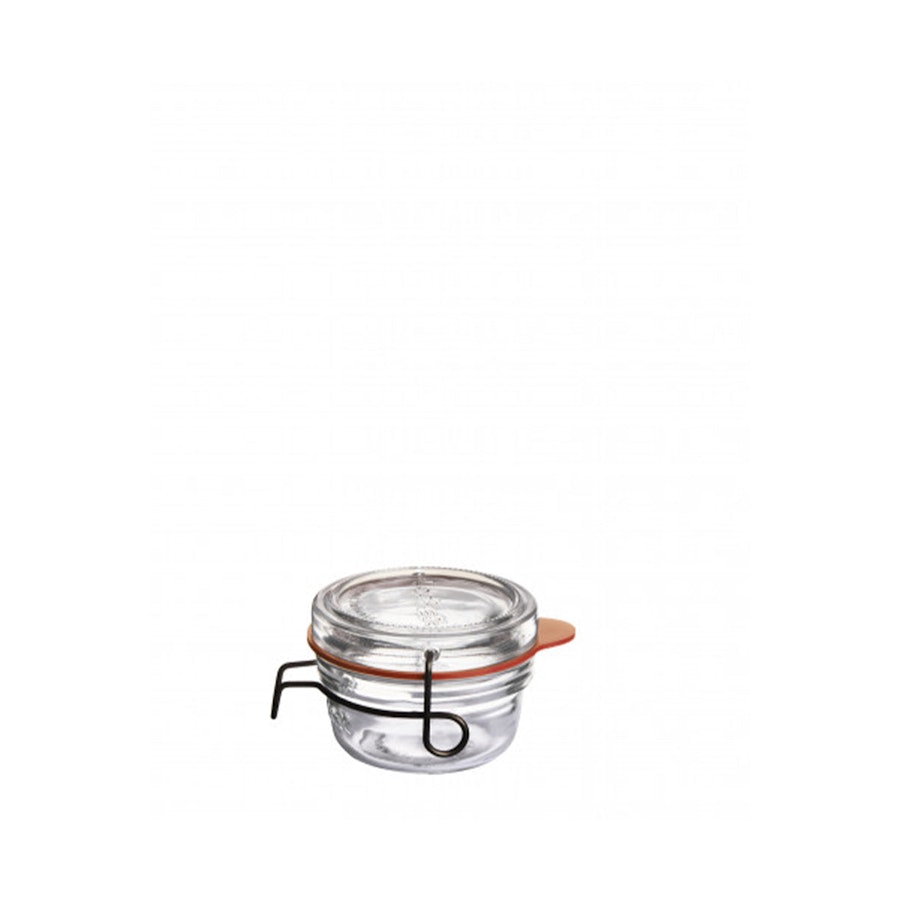 Luigi Bormioli Lock-Eat 80ml Clip Top Glass Food Jar Clear Clear