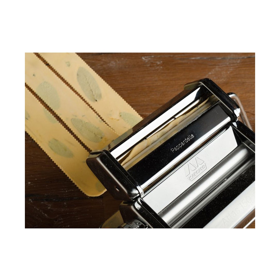 Marcato Pappardelle Attachment for Atlas 150 Pasta Maker Silver Silver