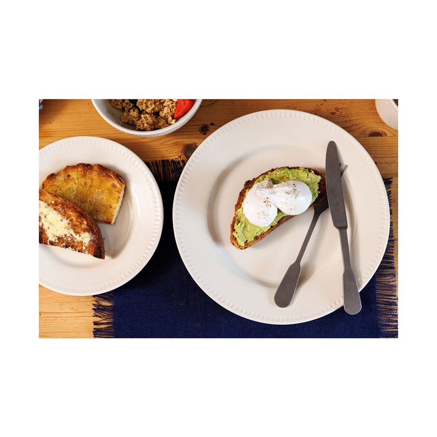 Mikasa Cranborne 21cm Stoneware Side Plates (Set of 4) Cream Cream