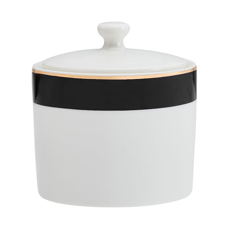 Mikasa Luxe Deco China Sugar Pot & Creamer Set White White