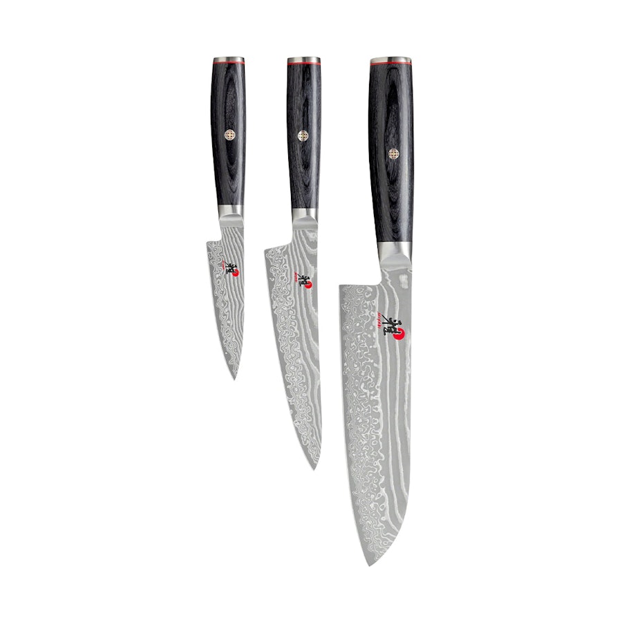 Miyabi Pakka 3 Piece Knife Set Black Black