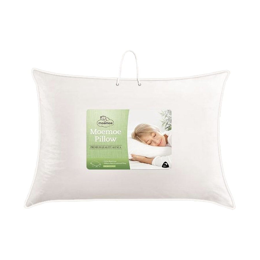Moemoe Alpaca Blend 900gsm Standard Pillow 2 Pack White White