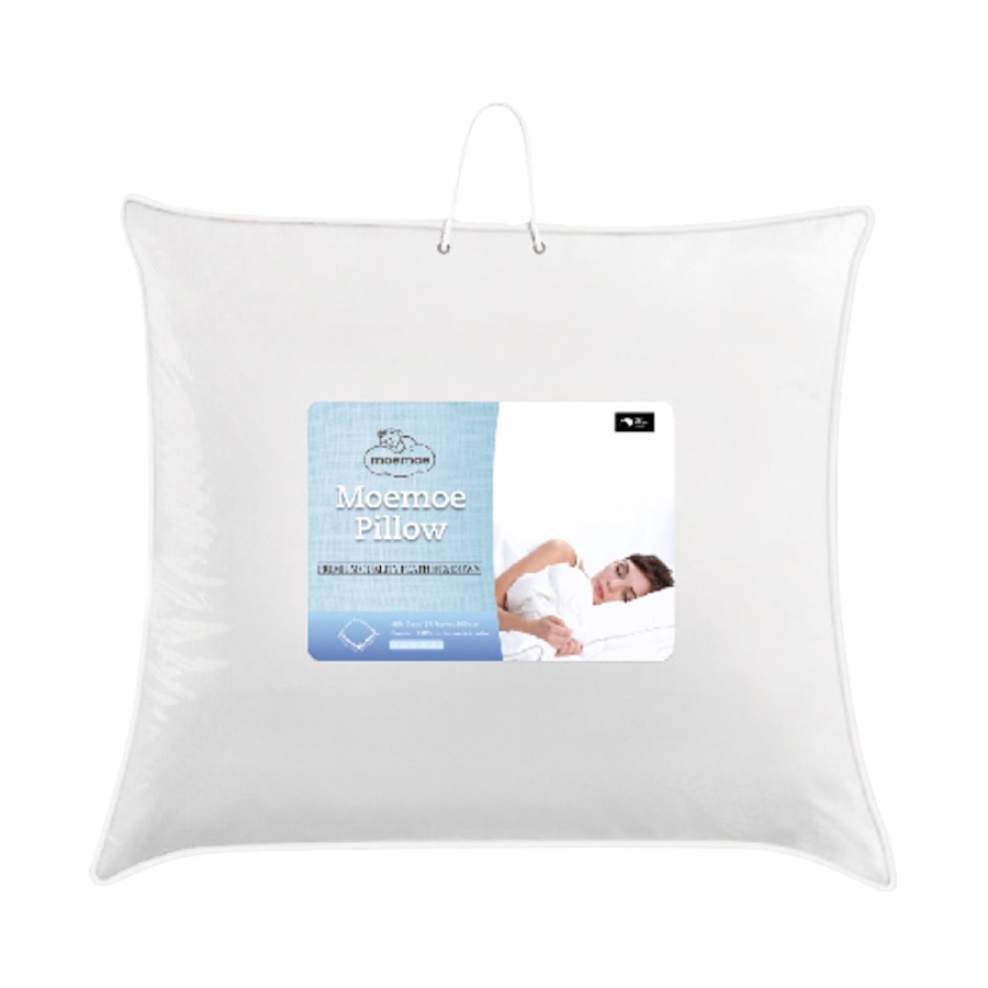 Moemoe Feather & Down 900gsm European Pillow 2 Pack White White