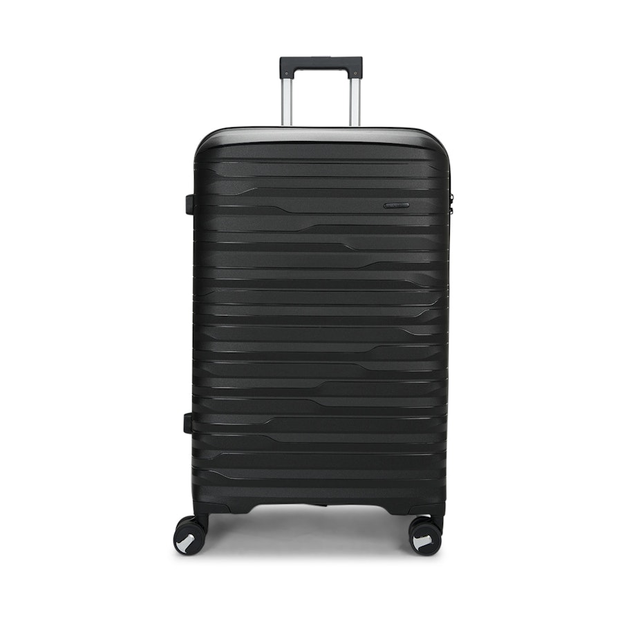 Nomad Discover 75cm Hardside Checked Suitcase Black Black