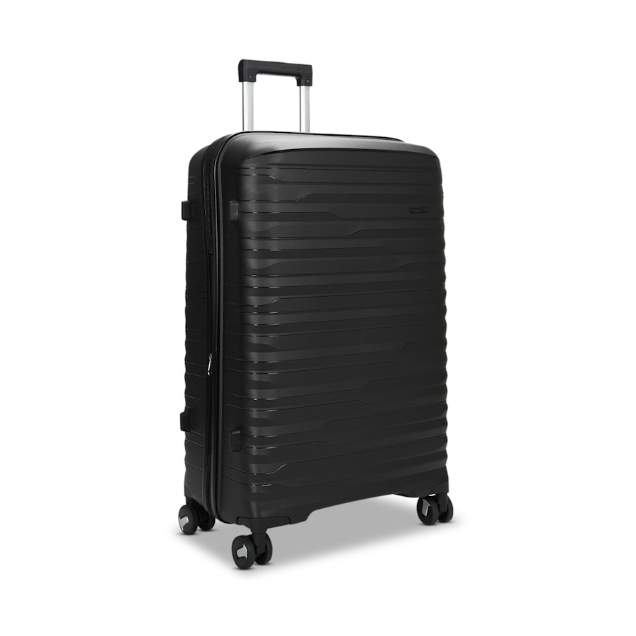 Nomad Discover 75cm Hardside Checked Suitcase Black Black