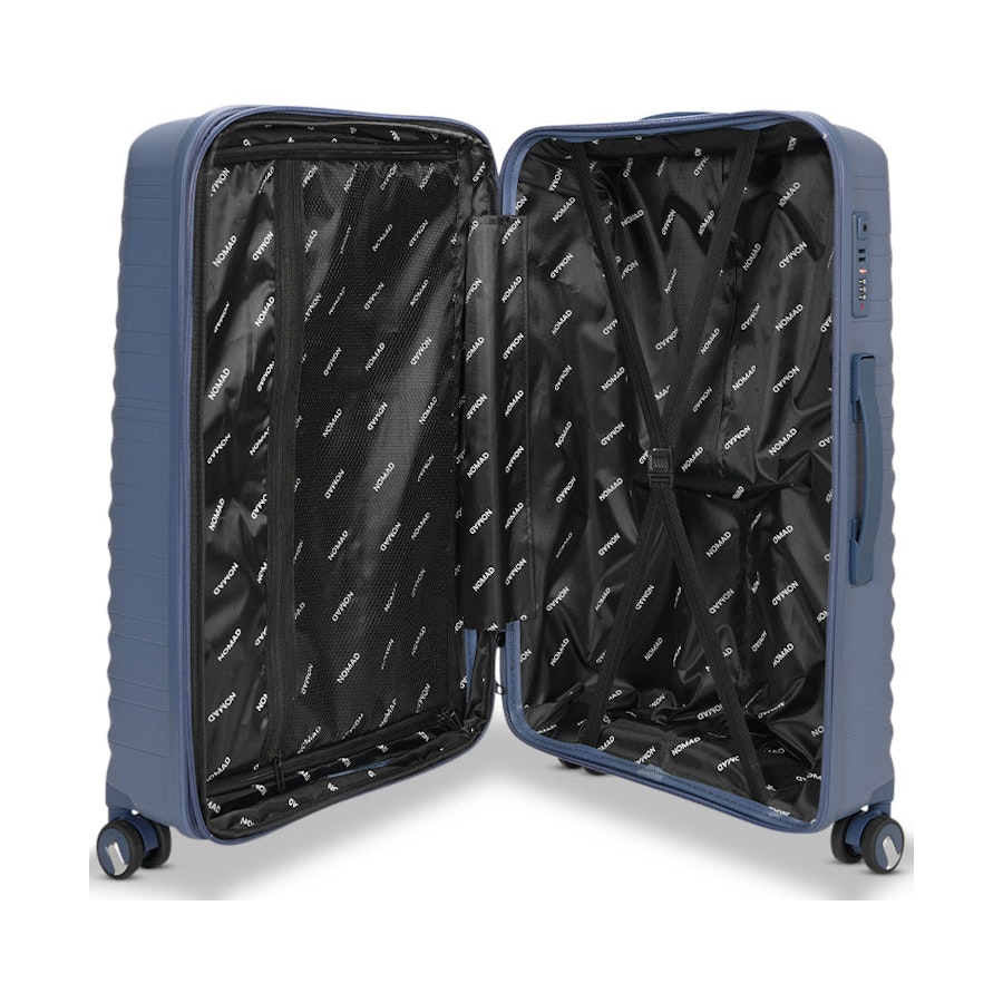 Nomad Discover 75cm Hardside Checked Suitcase Navy Navy