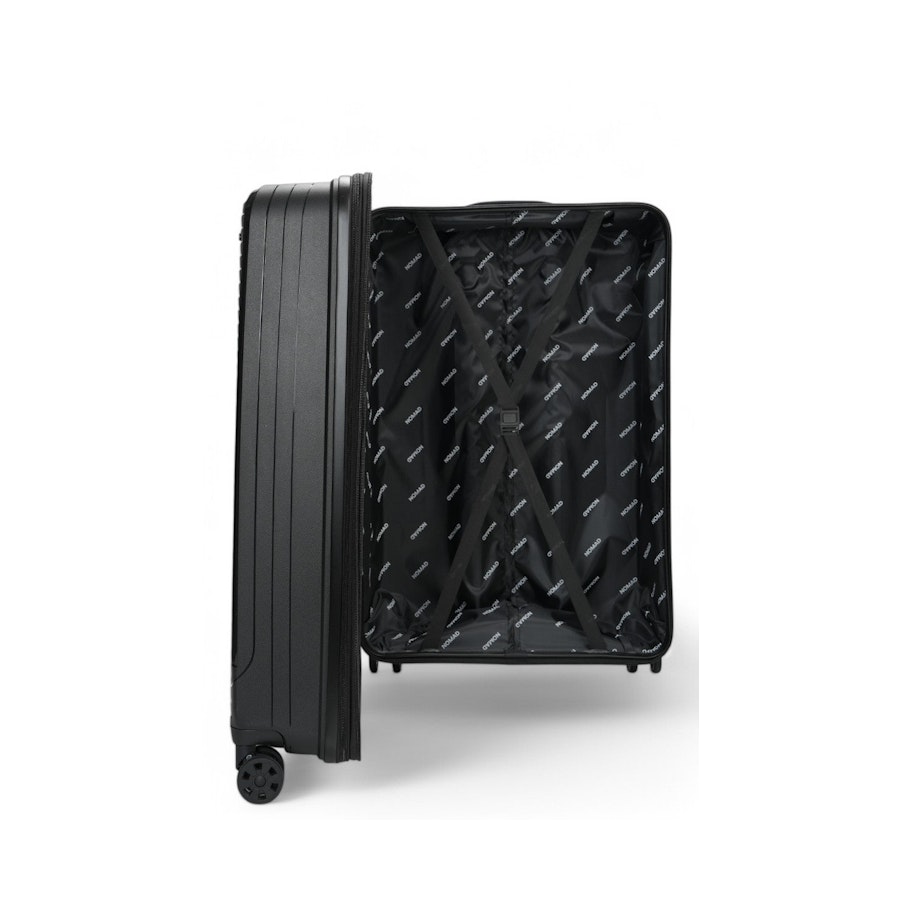Nomad Venture 56cm & 75cm Hardside Luggage Set Black Black