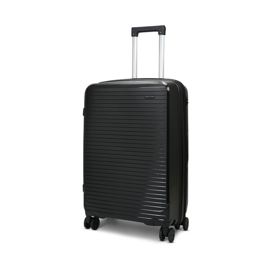 Nomad Venture 65cm Hardside Checked Suitcase Black Black