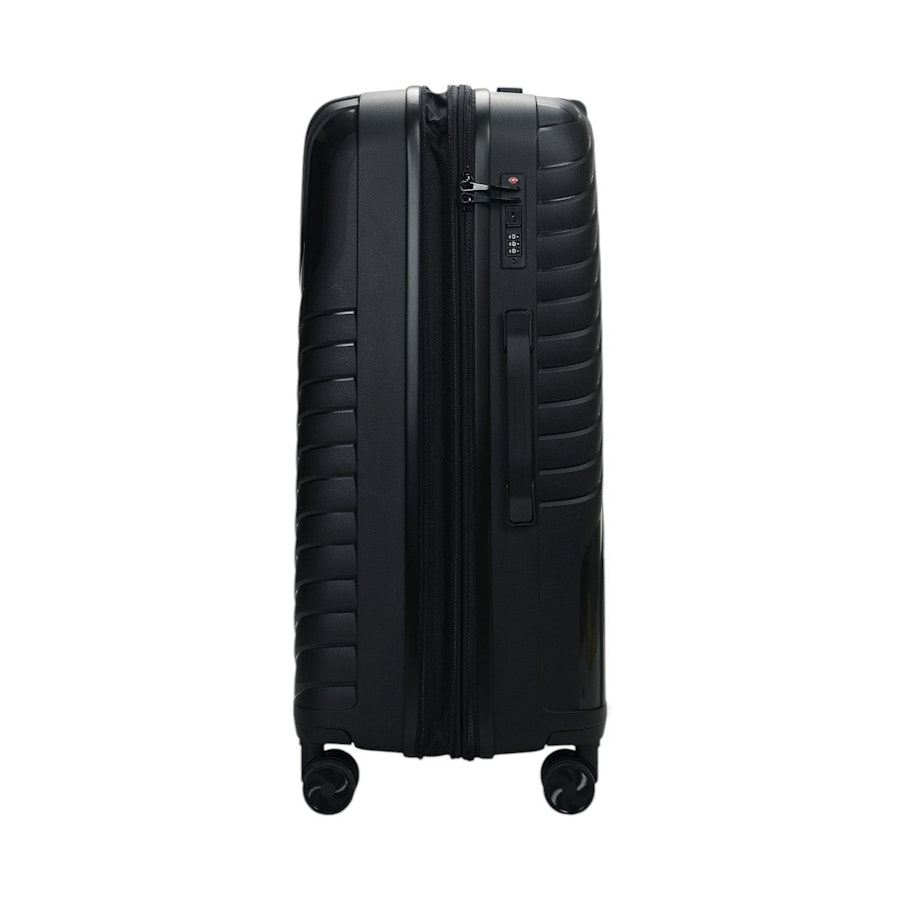 Nomad Journey 75cm Hardside Checked Suitcase Black Black