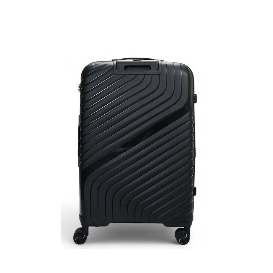 Nomad Journey 75cm Hardside Checked Suitcase Black Black