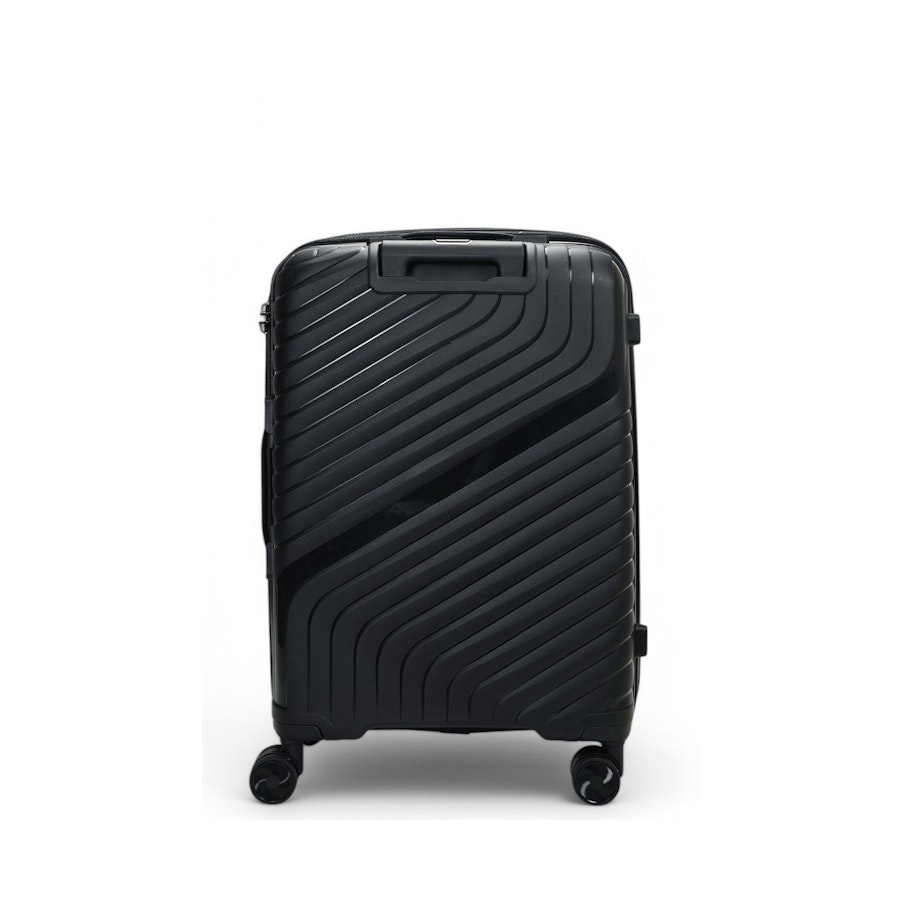 Nomad Journey 66cm Hardside Checked Suitcase Black Black