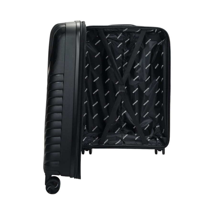 Nomad Journey 56cm & 66cm Hardside Luggage Set Black Black