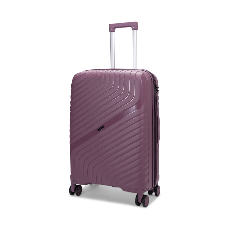 Nomad Journey 66cm Hardside Checked Suitcase Purple Purple