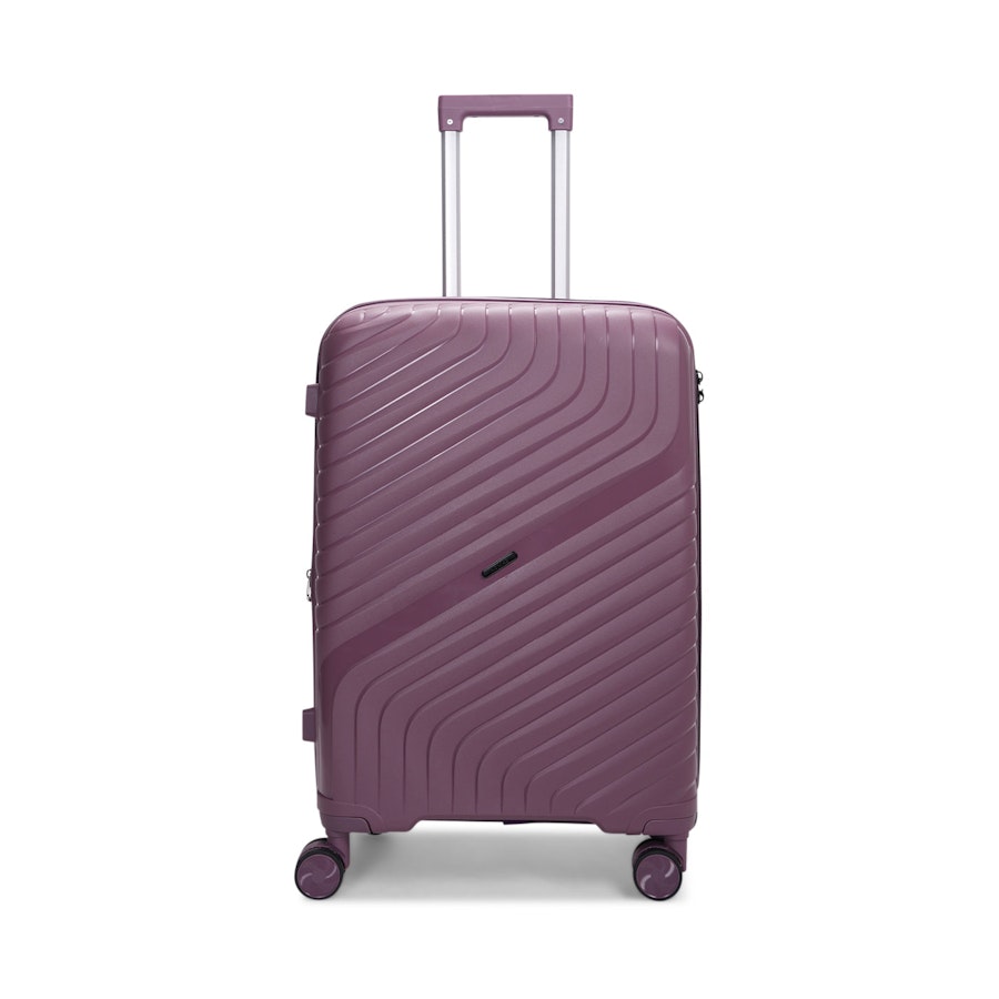 Nomad Journey 66cm Hardside Checked Suitcase Purple Purple