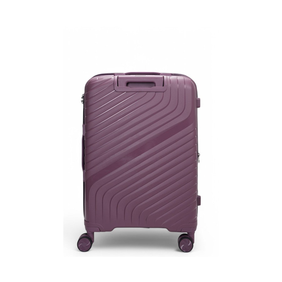 Nomad Journey 66cm Hardside Checked Suitcase Purple Purple