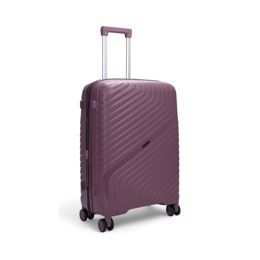 Nomad Journey 66cm Hardside Checked Suitcase Purple Purple