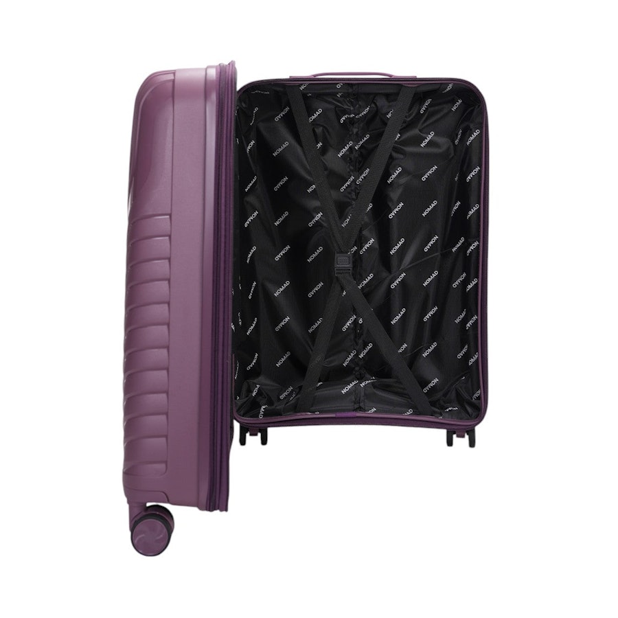 Nomad Journey 66cm Hardside Checked Suitcase Purple Purple