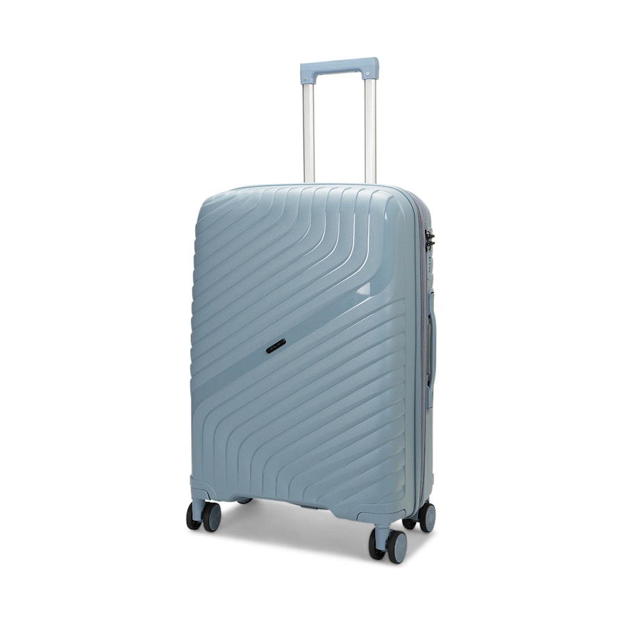 Nomad Journey 66cm Hardside Checked Suitcase Steel Blue Steel Blue