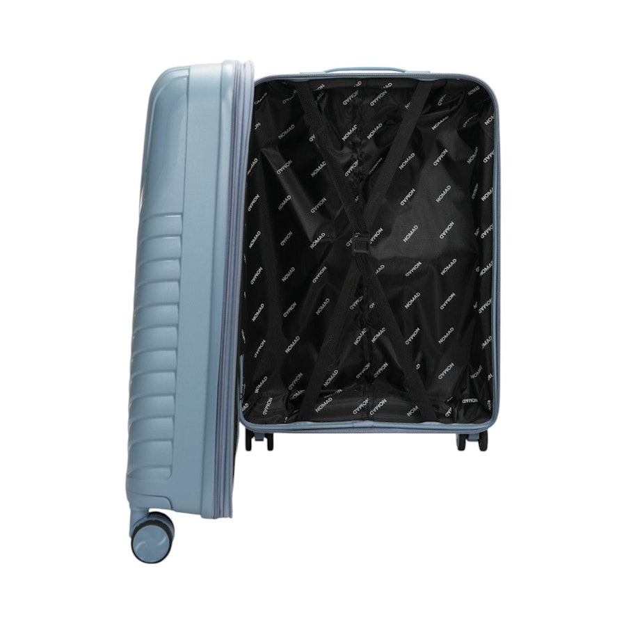 Nomad Journey 66cm Hardside Checked Suitcase Steel Blue Steel Blue