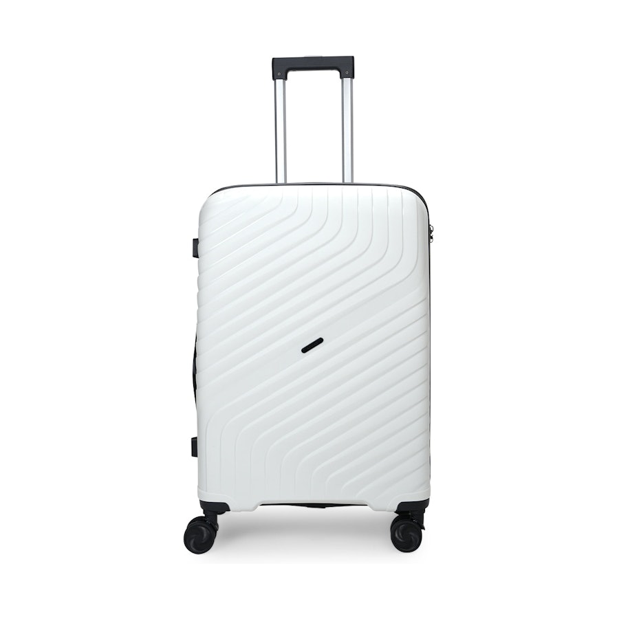 Nomad Journey 66cm Hardside Checked Suitcase White White