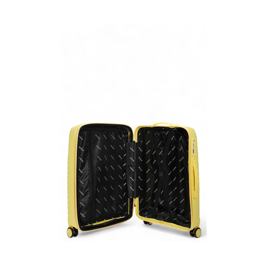 Nomad Journey 66cm Hardside Checked Suitcase Yellow Yellow