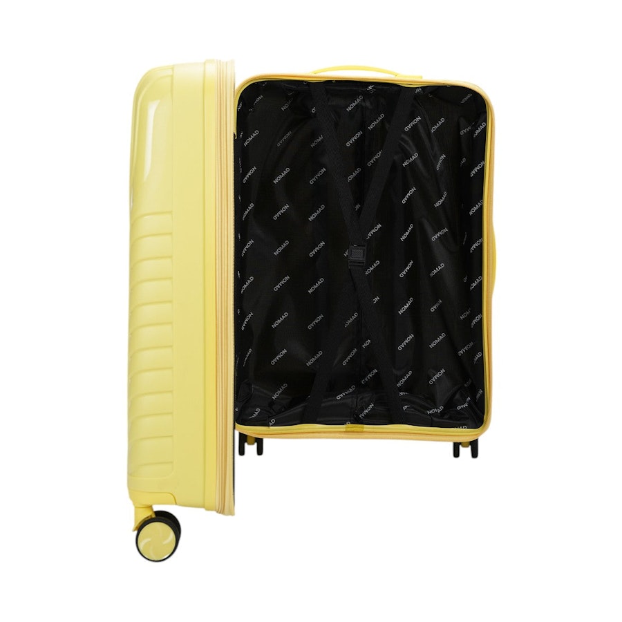 Nomad Journey 66cm Hardside Checked Suitcase Yellow Yellow