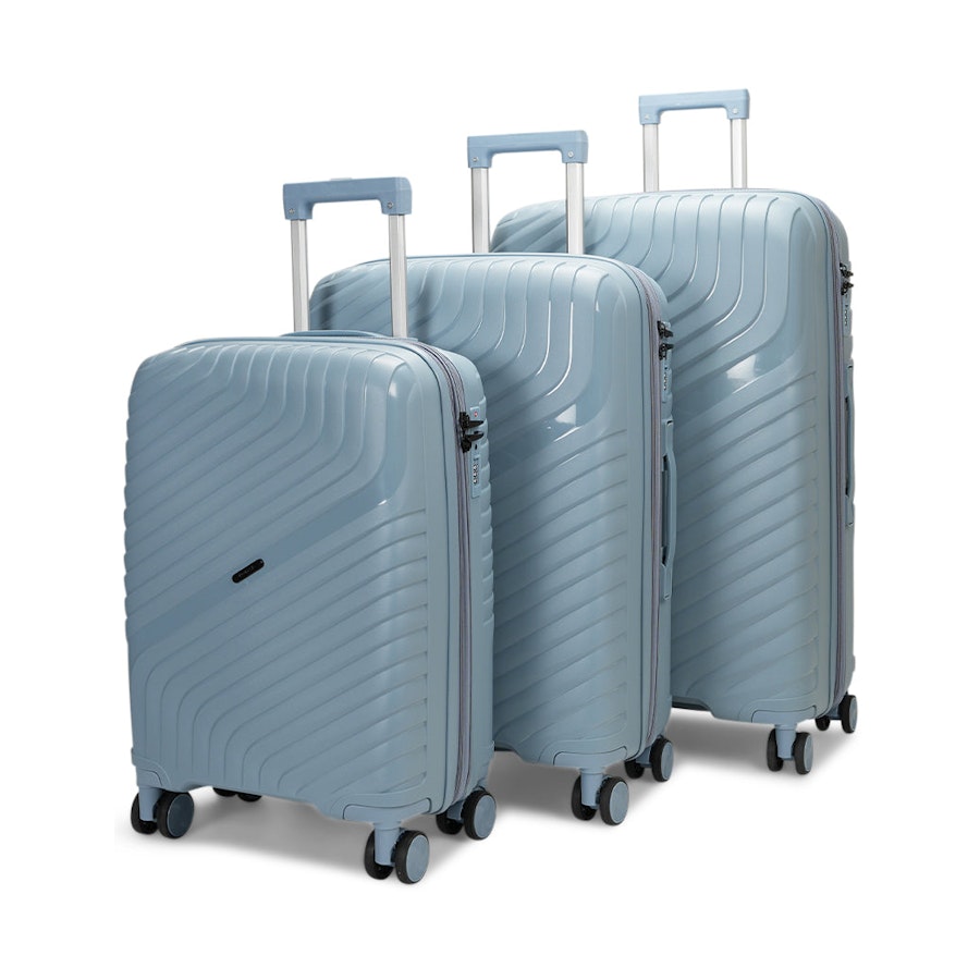 Nomad Journey 56cm, 66cm & 75cm Hardside Luggage Set Steel Blue Steel Blue